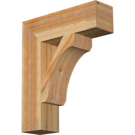 Legacy Block Rough Sawn Bracket, Western Red Cedar, 6W X 22D X 26H